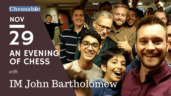 Chessable's John Bartholomew is back at Battersea