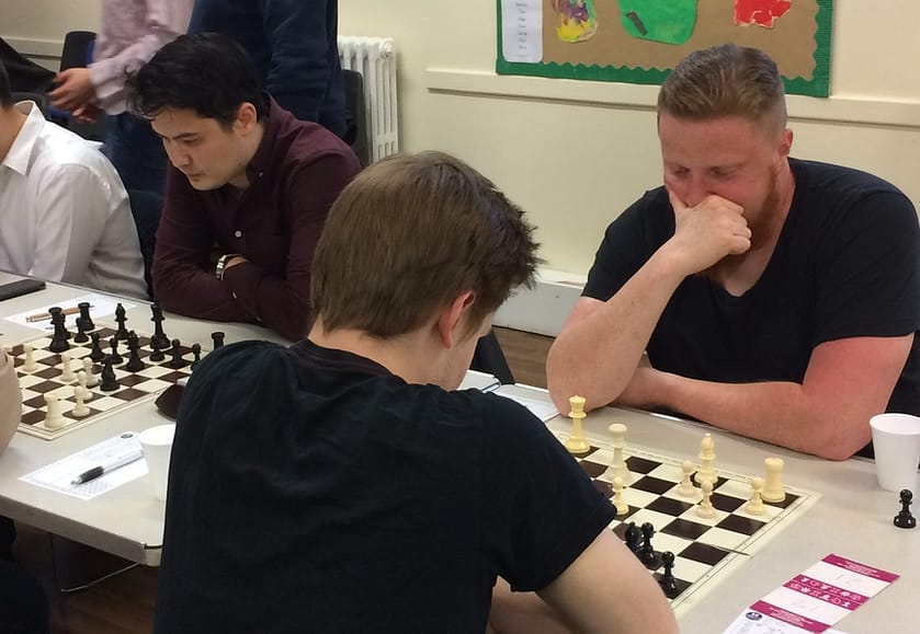 GM David Howell and GM Simon Williams turn out for Battersea in the Central London League